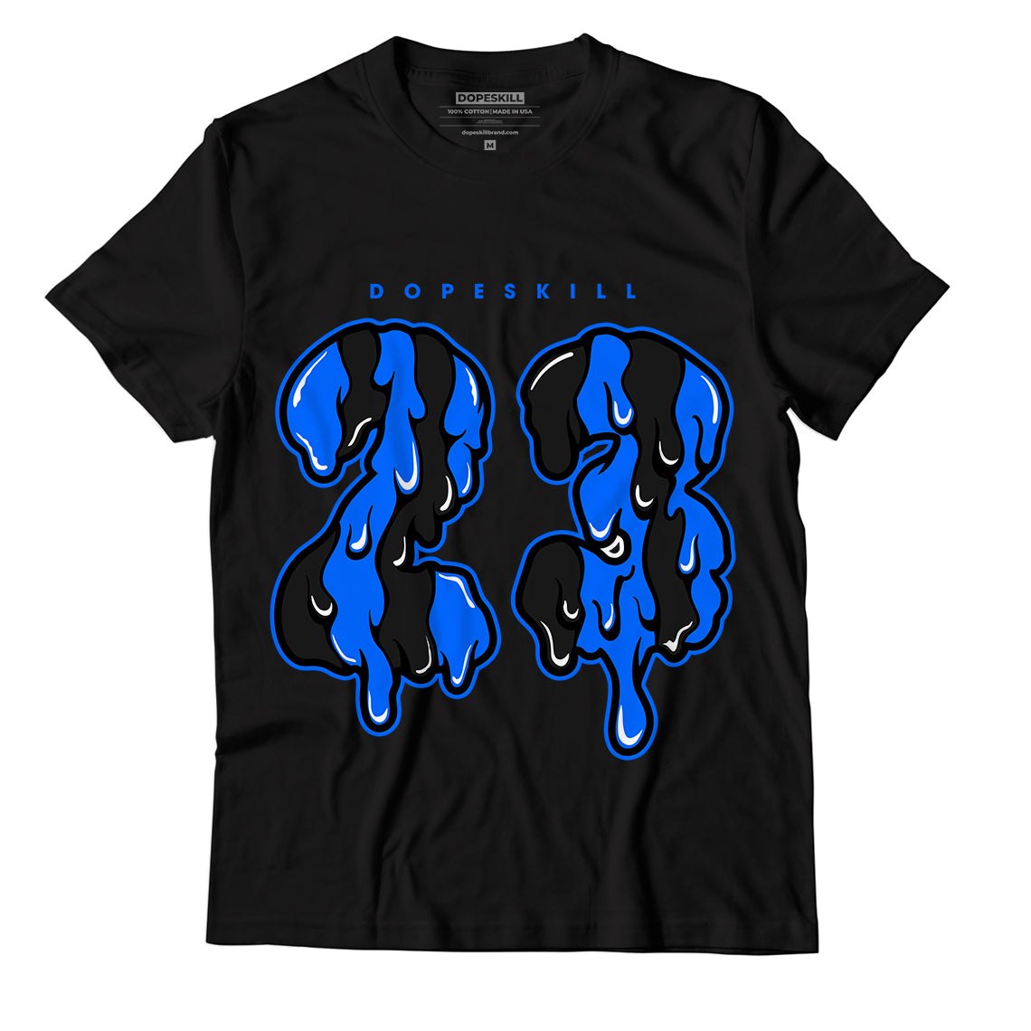 Yz 350 Boost V2 Dazzling Blue Dopeskill T-Shirt 23 Drip Graphic