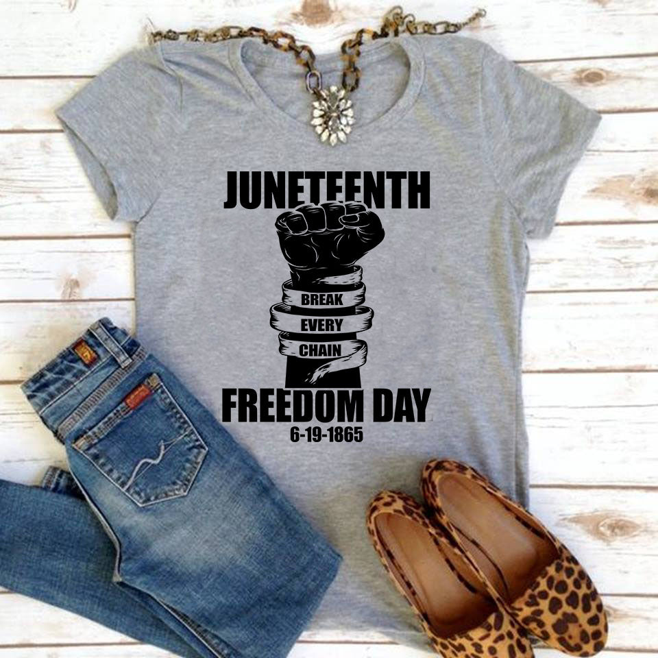 Juneteenth Break Every Chain Freedom Day 1865 Independence Gift Standard/Premium T-Shirt