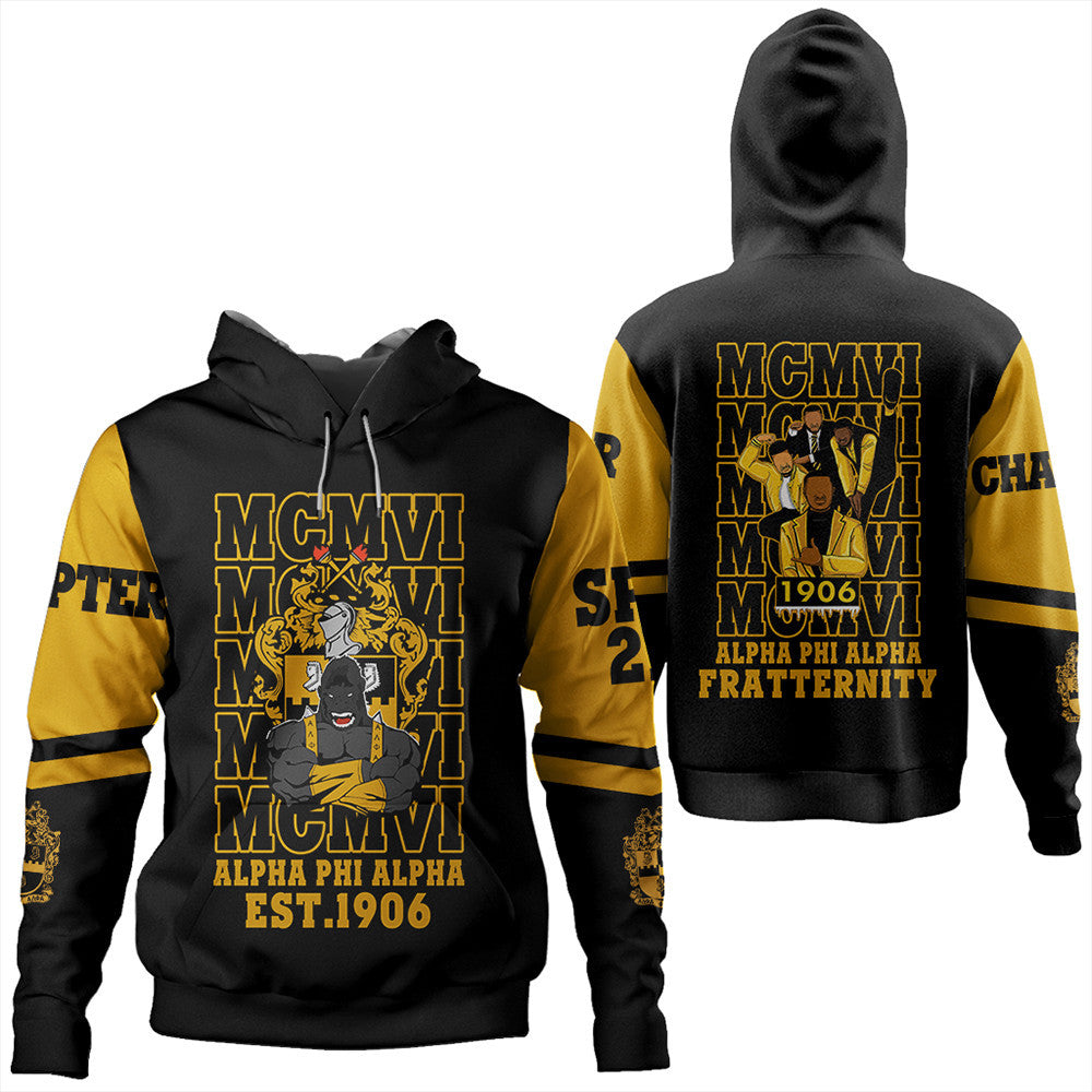 Wonder Print Shop Hoodie – Personalized Alpha Phi Alpha Mcm Style Hoodie