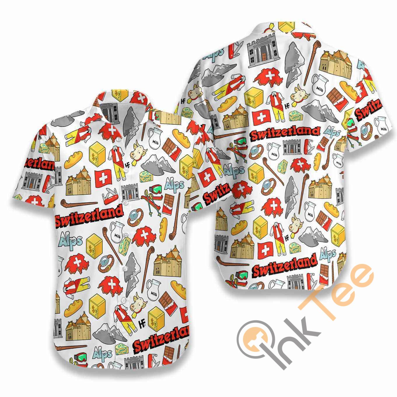 I Love Switzerland Doodle Hawaii Shirts Ha59867