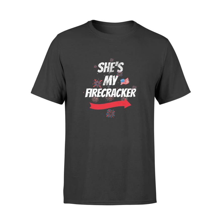 4th of July Shirts She’s My Firecracker His And Hers T-Shirt – Standard T-shirt