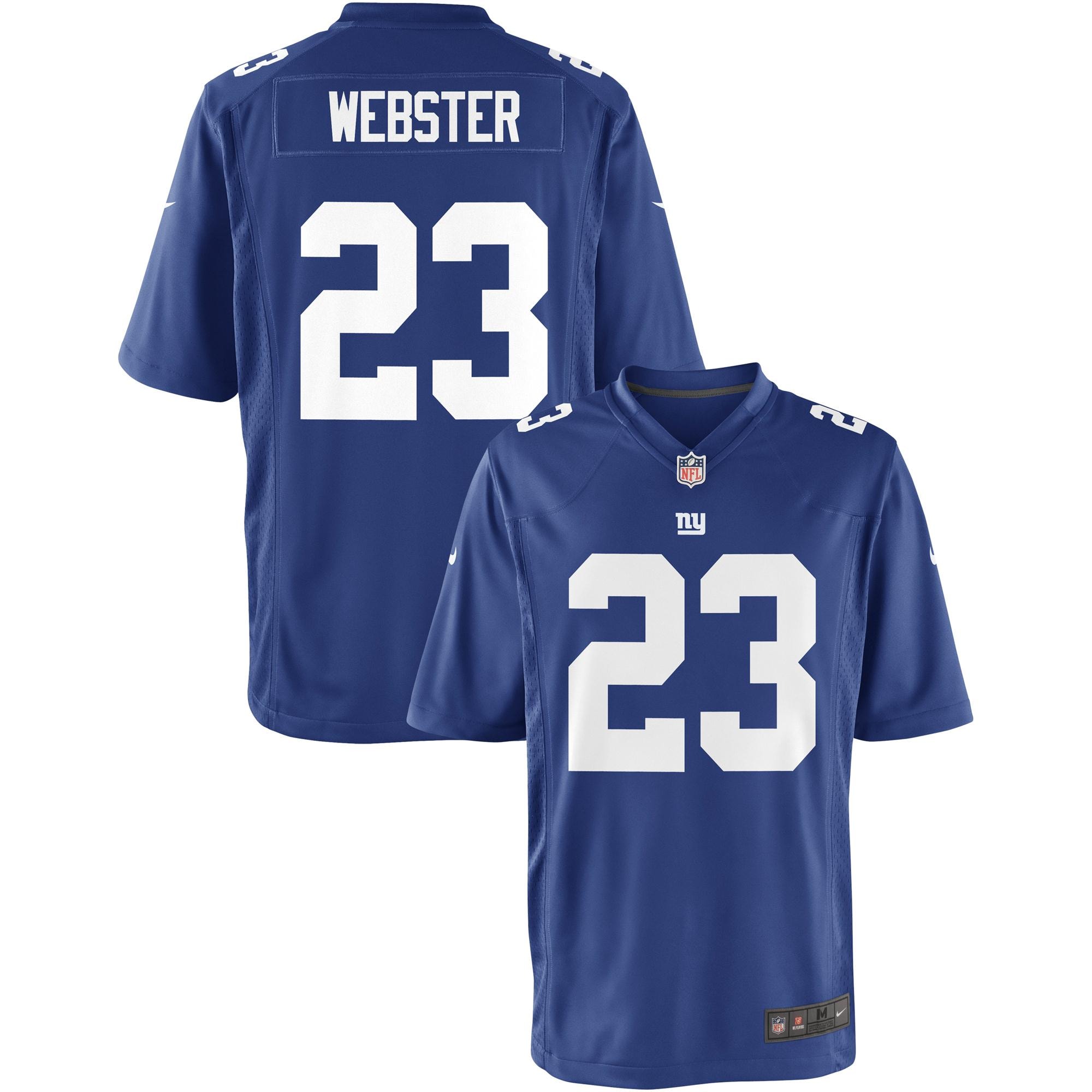 Youth New York Giants Corey Webster Team Color Game Jersey