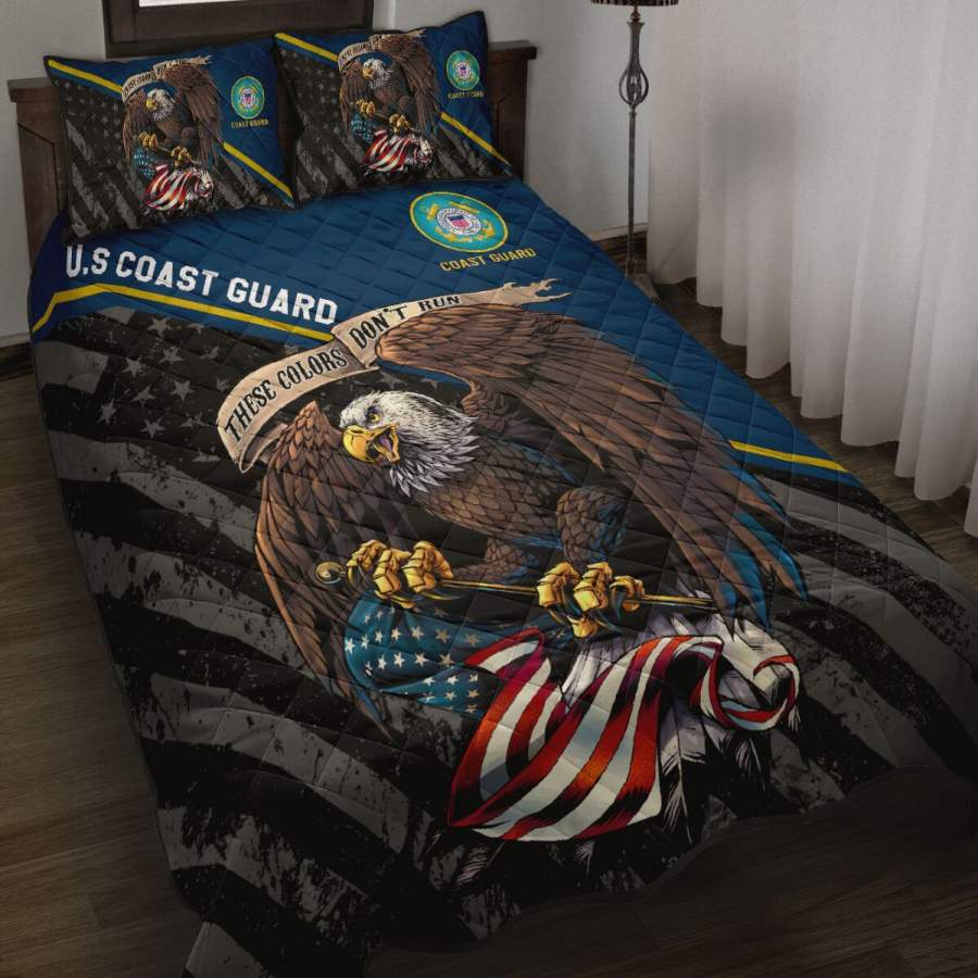 US Coast Guard Veteran Quilt Bedding Set TR2406202S