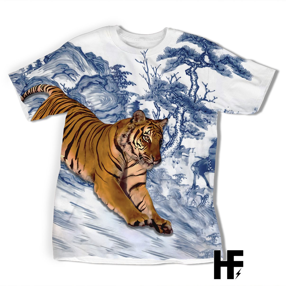 Tiger Lost In Mountain Ez10 1003 All Over T-Shirt