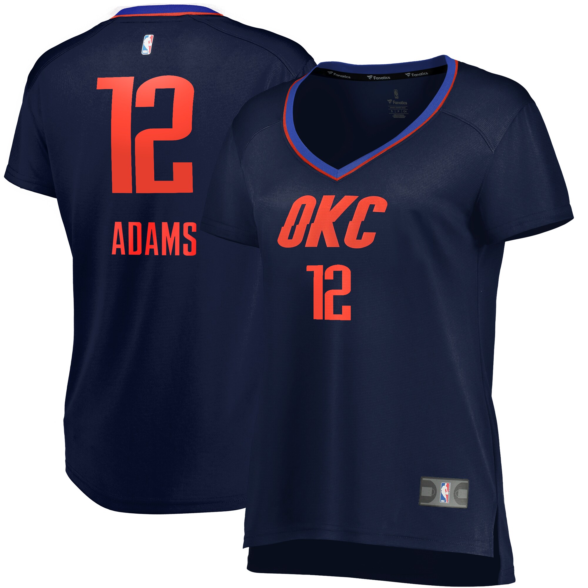 Steven Adams Oklahoma City Thunder Women's Fast Break Jersey – Statement Edition – Navy