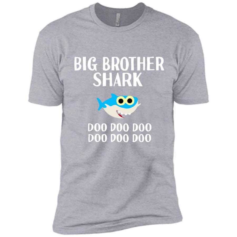 Big Brother Shark Doo Doo Doo B – Canvas Unisex USA Shirt