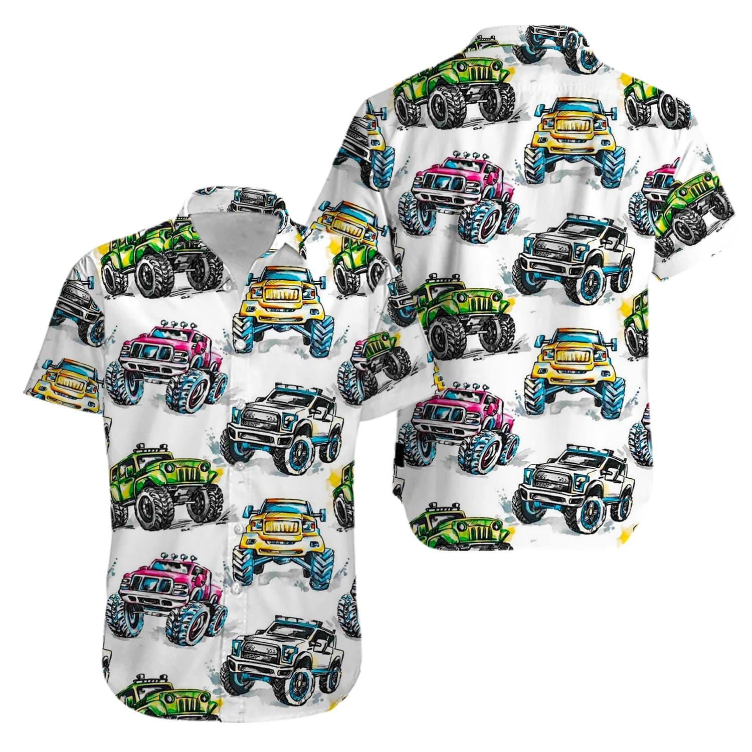 Jeep Car Color Hawaii Aloha Shirts Kv Ha86123