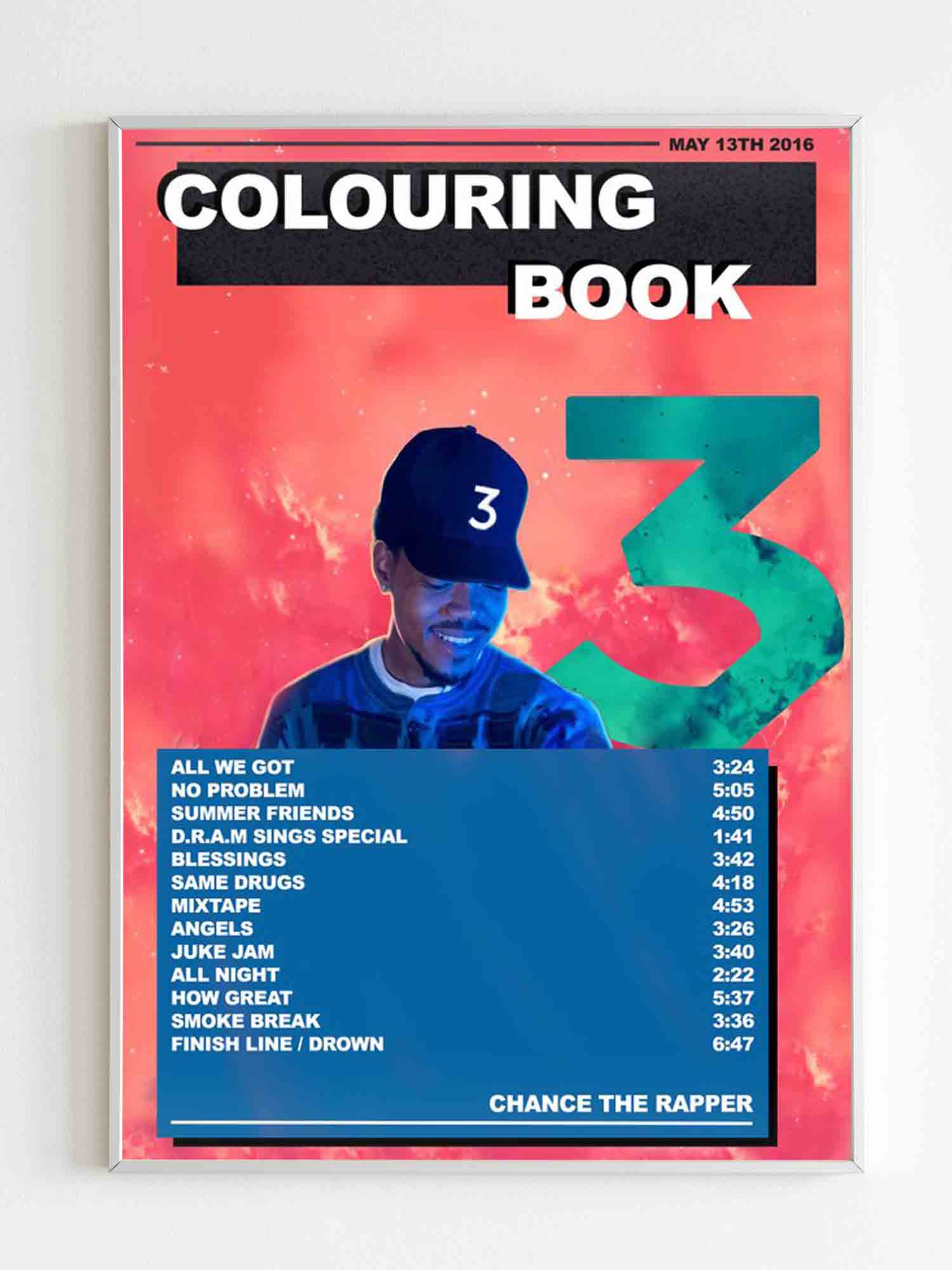 Chance The Rapper Colouring Book Poster ReadingLLC