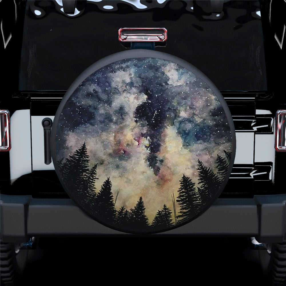 Night Sky Decor Jeep Car Spare Tire Cover Gift For Campers