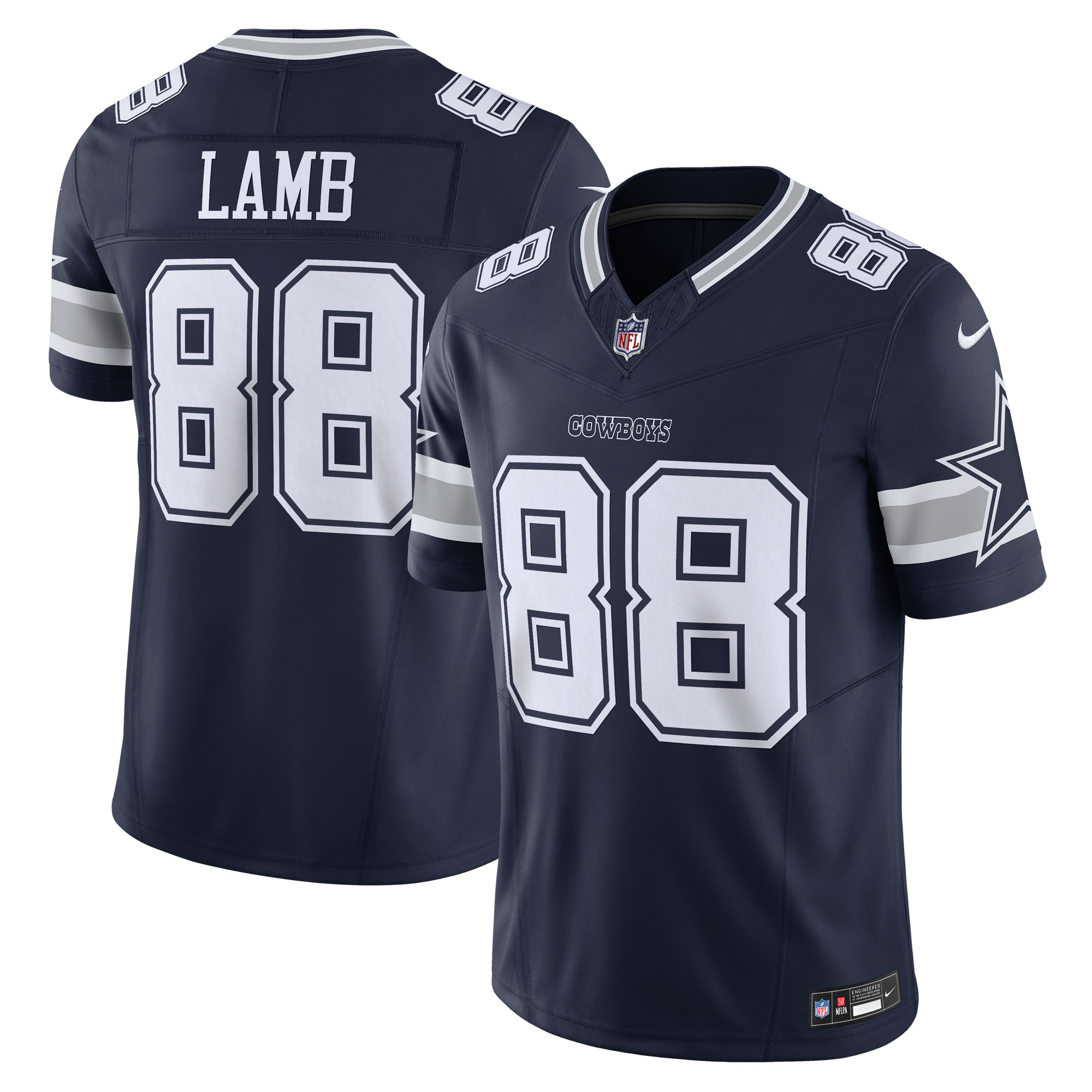 Men’s Dallas Cowboys CeeDee Lamb Navy Vapor F.U.S.E. Limited Jersey