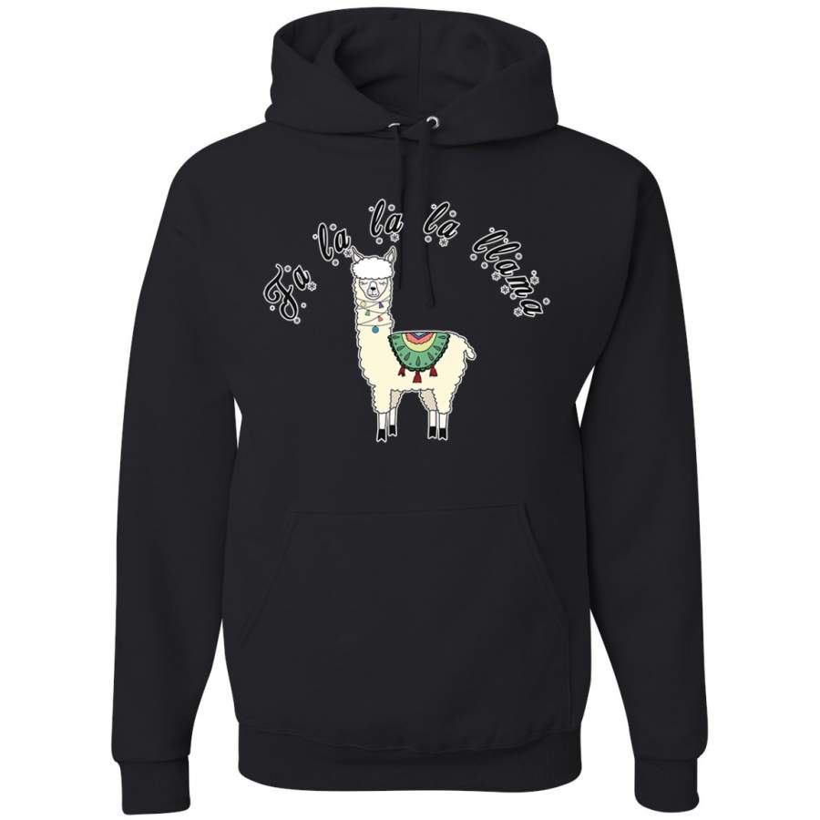 Fa la la la llama Xmas Ilama  Christmas Unisex Graphic Hoodie Sweatshirt