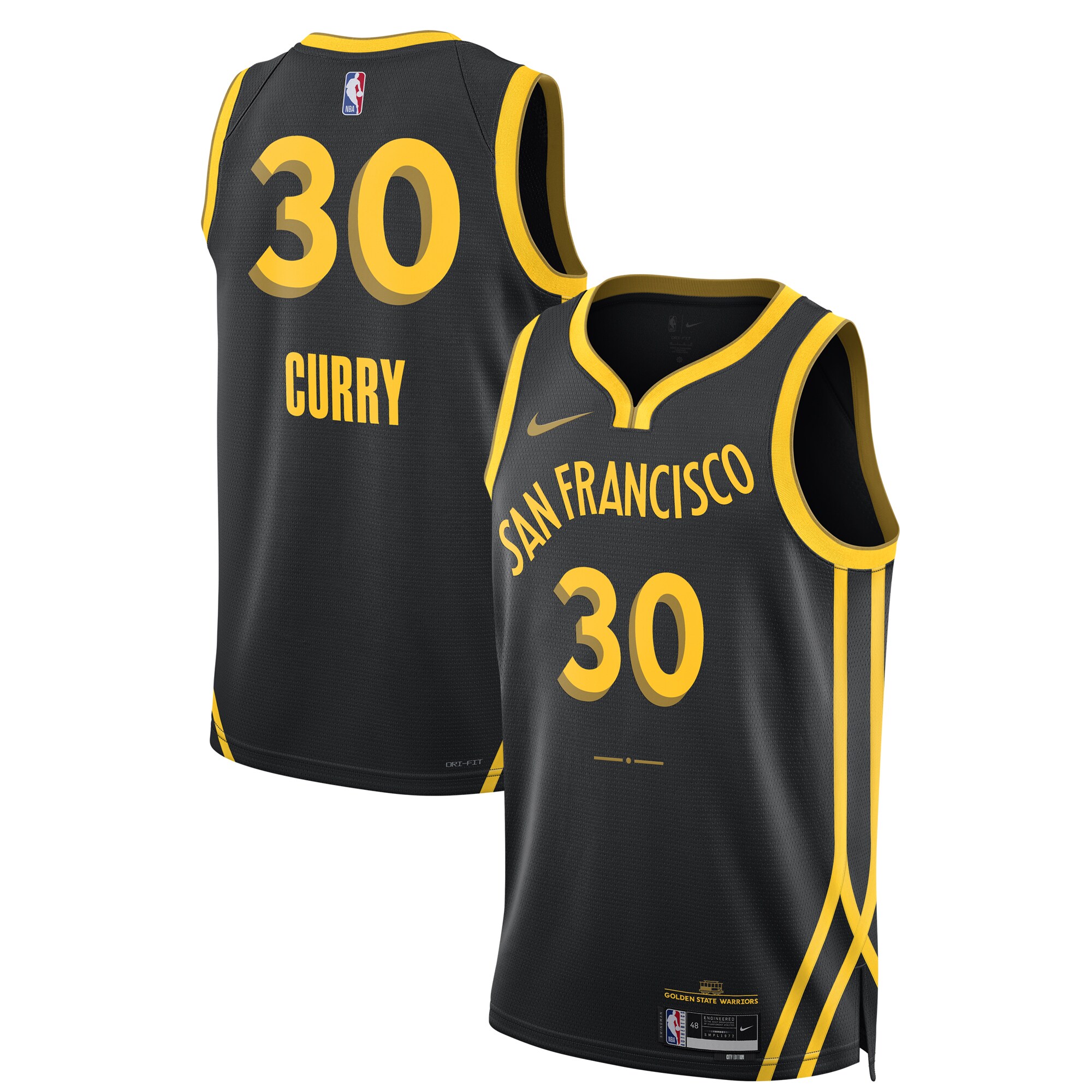 Stephen Curry Golden State Warriors Unisex 2023/24 Swingman Jersey – Black – City Edition