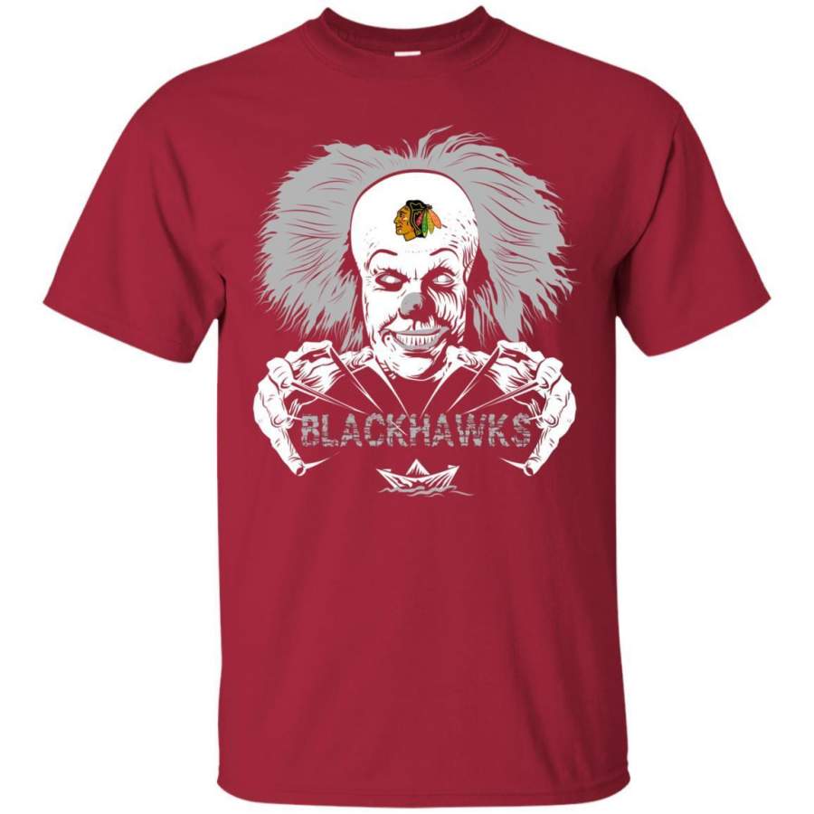 IT Horror Movies Chicago Blackhawks T Shirts