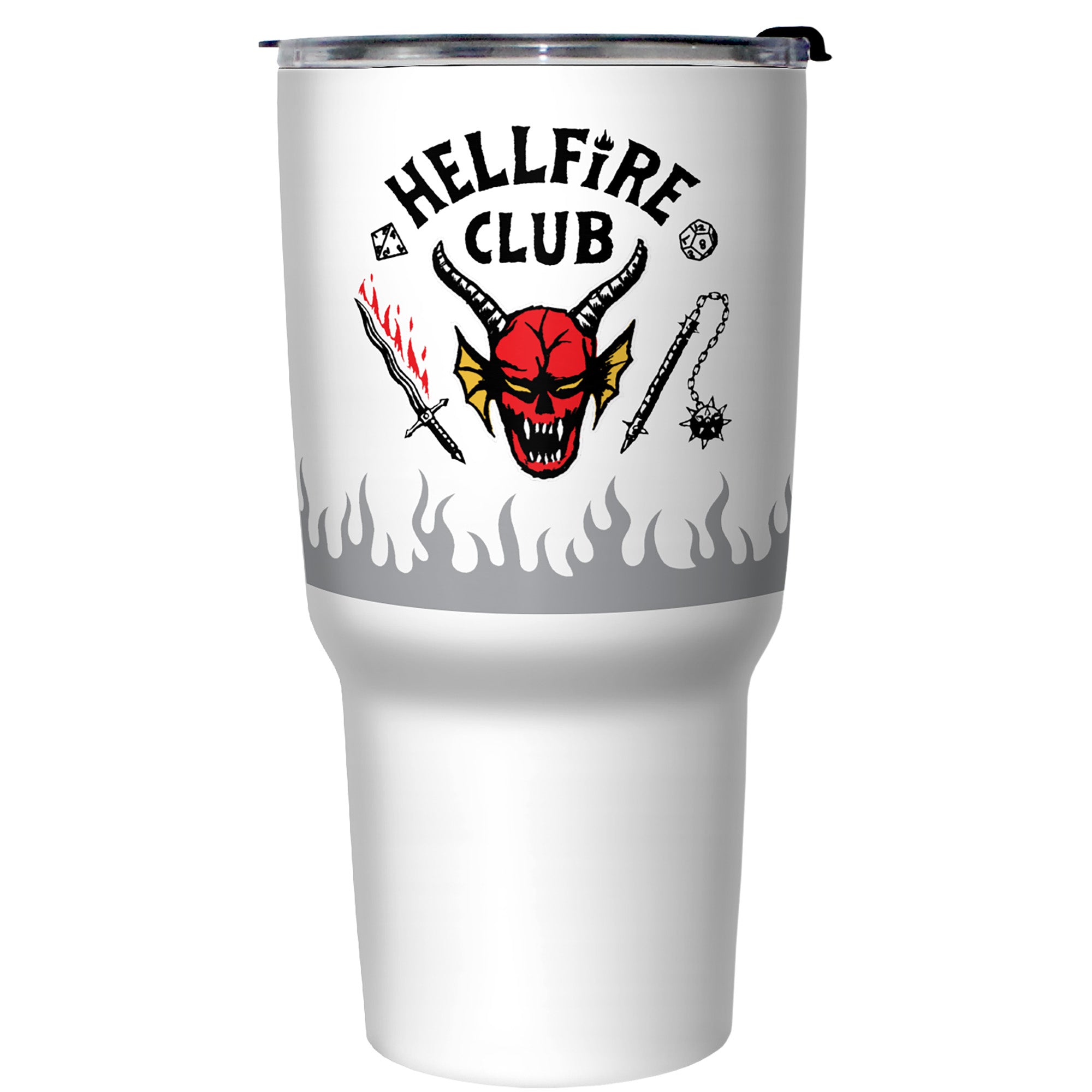 Stranger Things Hellfire Club Demon Logo Stainless Steel Tumbler With Lid