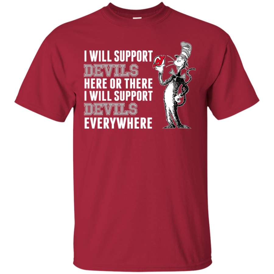 I Will Support Everywhere New Jersey Devils T Shirts