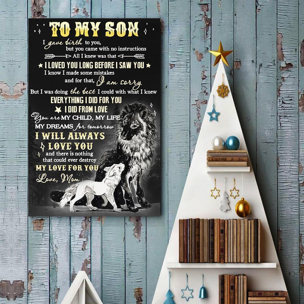 Mom To Son Everything I Did For You, I Did From Love Canvas And Poster