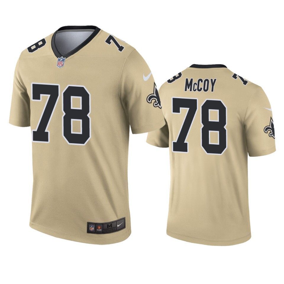 New Orleans Saints Erik Mccoy Gold Inverted Legend Jersey 2019