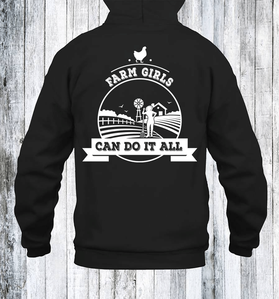 Farm Girls Can Do It All T Shirt Hoodie Sweater  Size S-5Xl