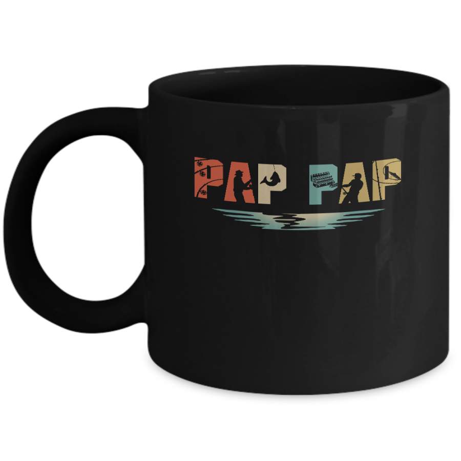 Vintage Fishing Pap Pap Father’s Day Gift Mug