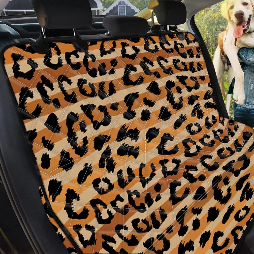 Striped Leopard Pet Car Seat Cover