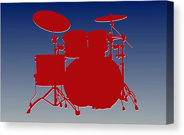 New York Giants Drum Set Joe Hamilton Canvas Print