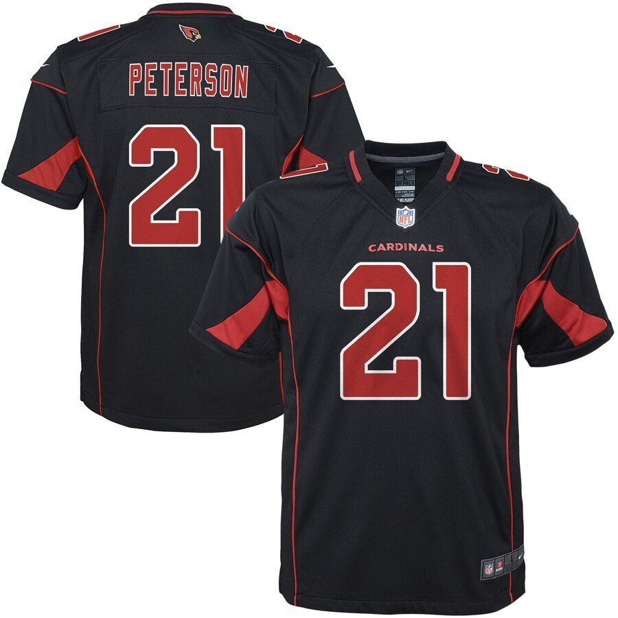 Patrick Peterson Arizona Cardinals Youth Color Rush Game Jersey Black 2019