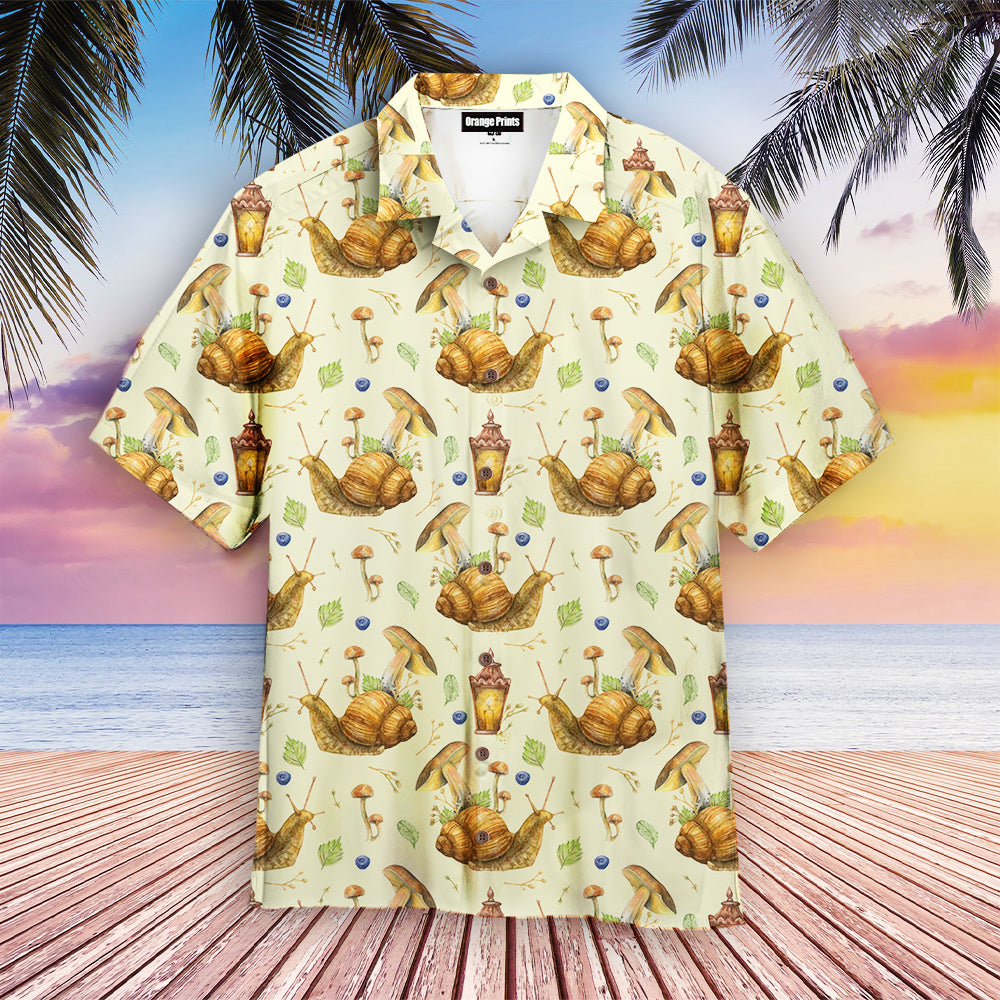 Watercolor Fairytale Snail Hawaii Shirt For Men And Women Ha7022