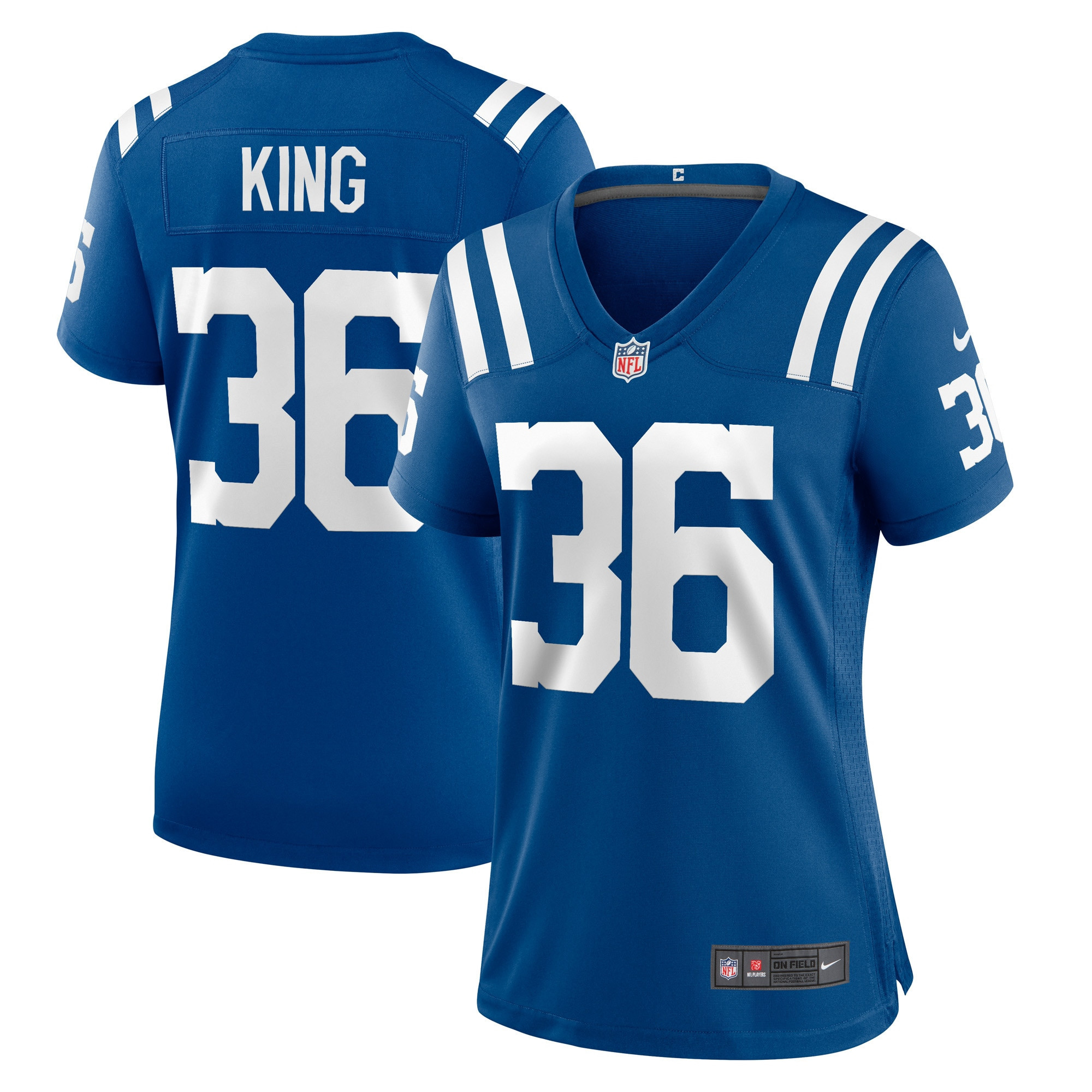 Brandon King Indianapolis Colts Womens Player Game Jersey – Royal NFL