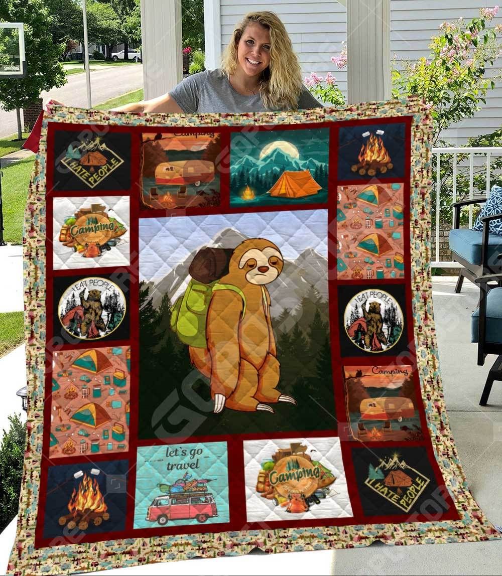 Camping Like 3D Quilt Blanket 1194