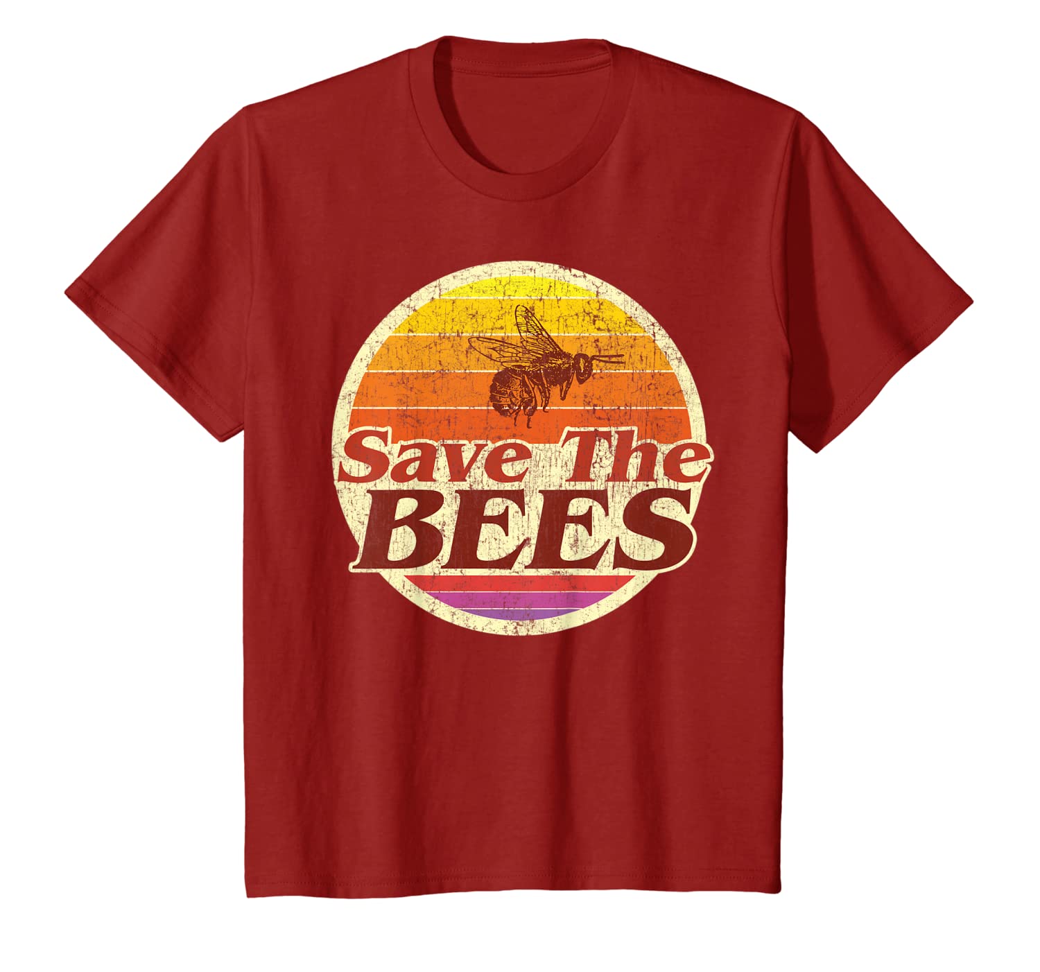 Save The Bees Tshirt Women Men Vintage Retro Distressed Gift