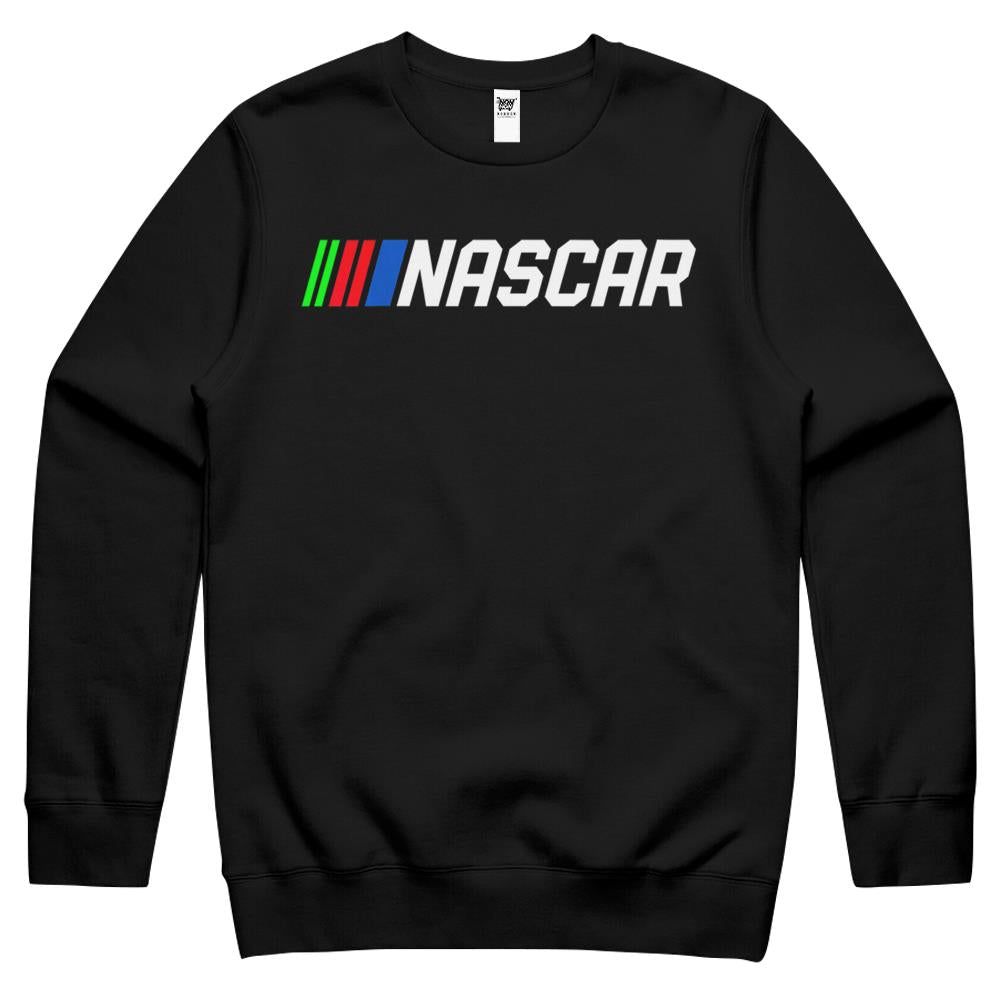 Womens Nascar Full Logo Crewneck Sweatshirt