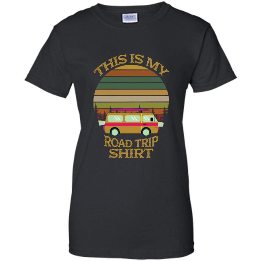 This Is My Road Trip Shirt, Classic Retro Vintage Design – Gildan Women Shirt