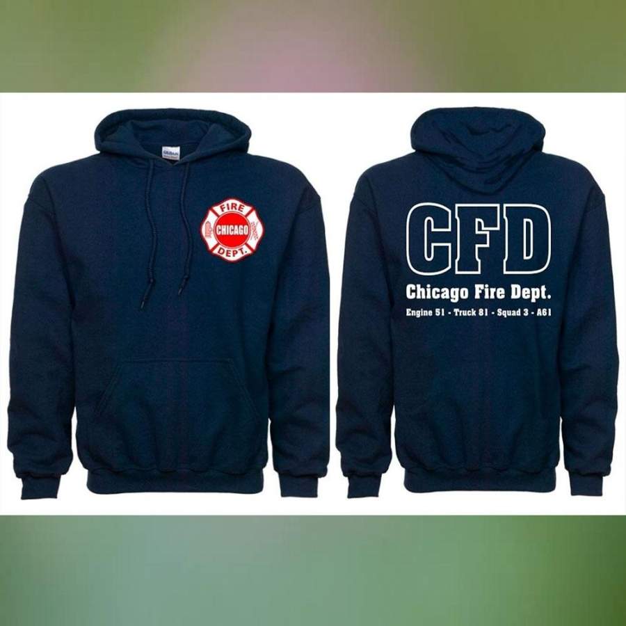 Chicago Fire Department Duty Men’s Pullover Hoodie | Chicago Five TV Show