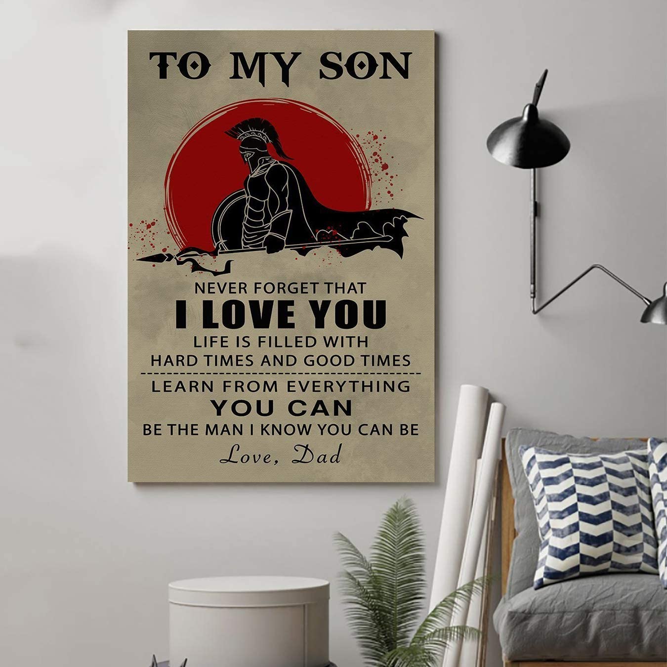 Spartan Poster – Dad to Son – I Love You 2