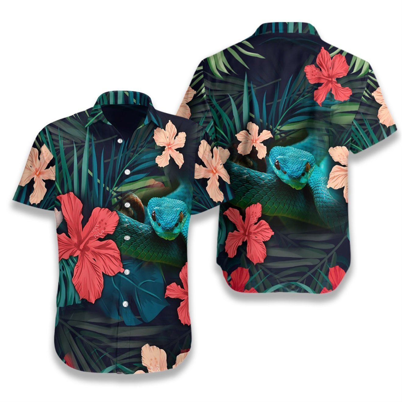 Tropical Snake Hawaiian Shirt | Unisex | Adult | Hw5089