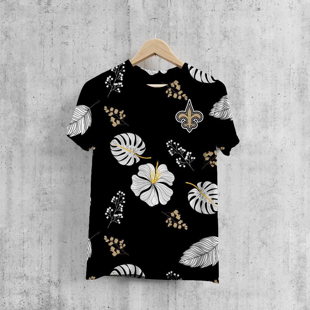 New Orleans Saints Smart Floral T-Shirt