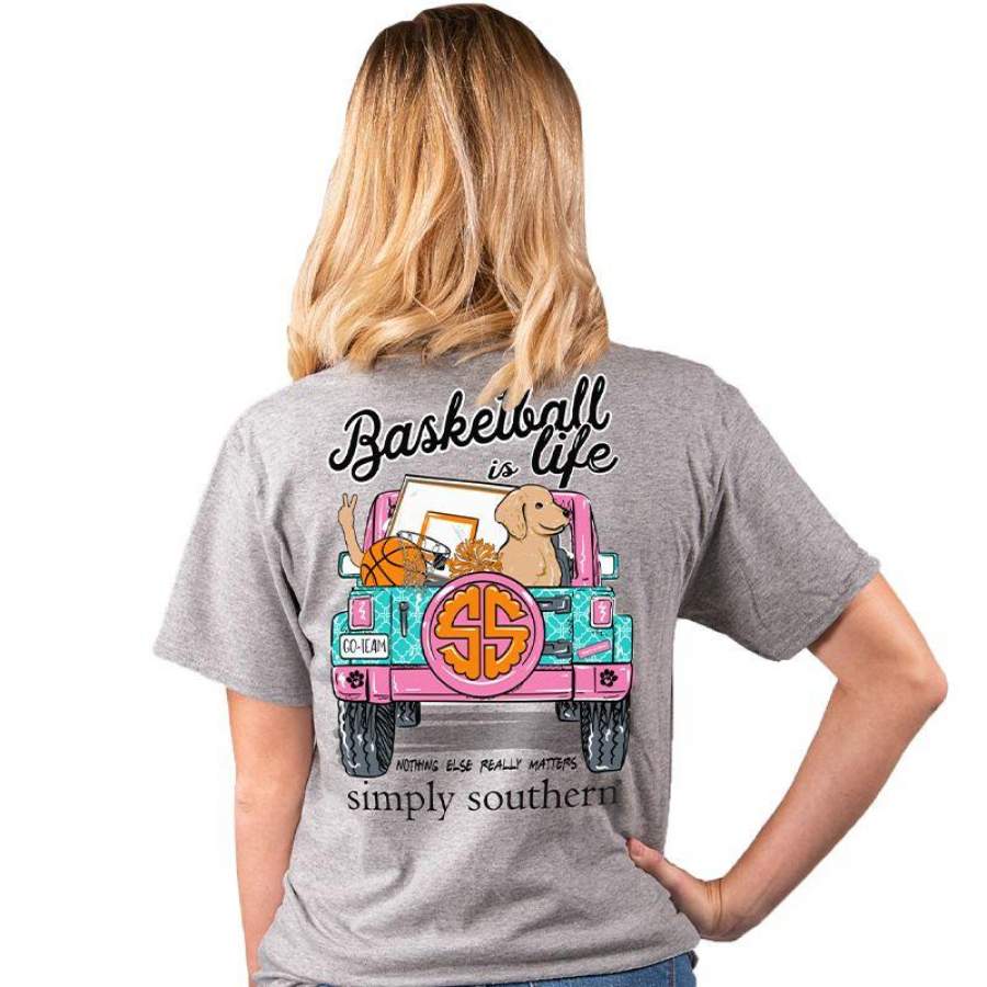 Simply Southern Preppy Basketball Is Life T-Shirt