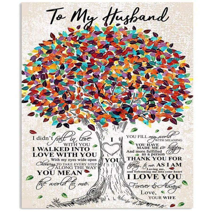 TO MY HUSBAND-LOVE YOUR WIFE Vertical Poster