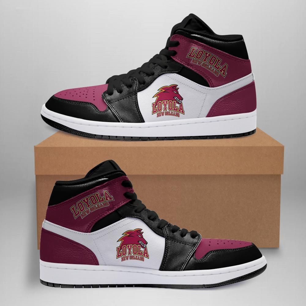 Loyola University New Orleans Wolf Pack Jd Air Shoes Sport 2021 Sneakers Air Jordan High Sneakers Sport Sneakers