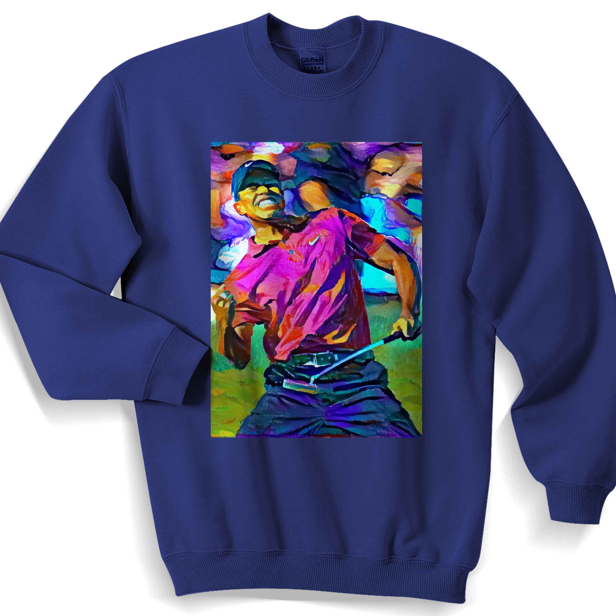 Tiger Woods Smile Art Sweater Sweatshirt