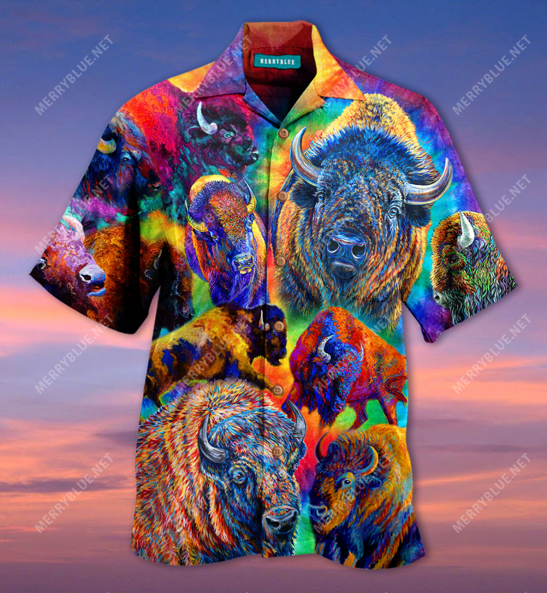 Colorful Bisons Unisex Hawaii Shirt Ha73027