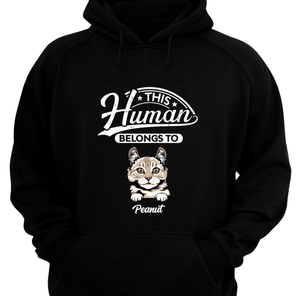 Human Belongs Dog & Cat Personalized Hoodie For Cat Lover – Trending Personalized