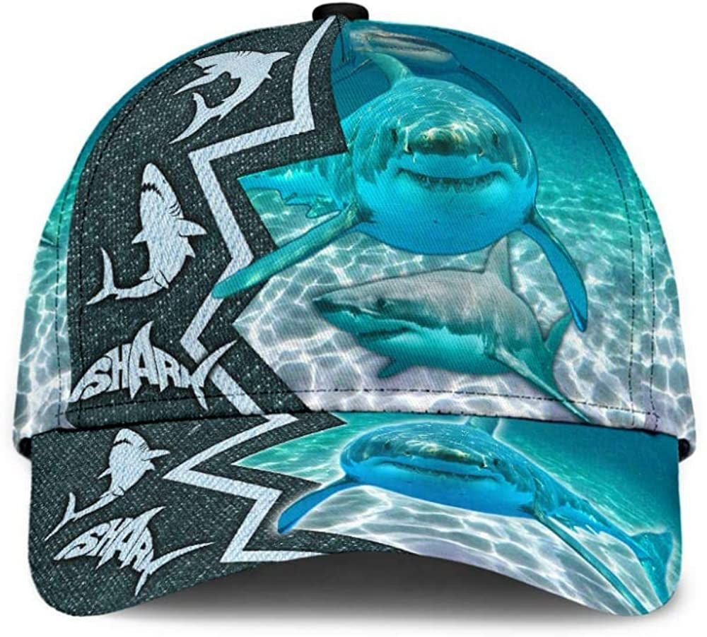 Shark Undersea Unknown 3D Printed Unisex Hat Classic Caps Baseball Caps