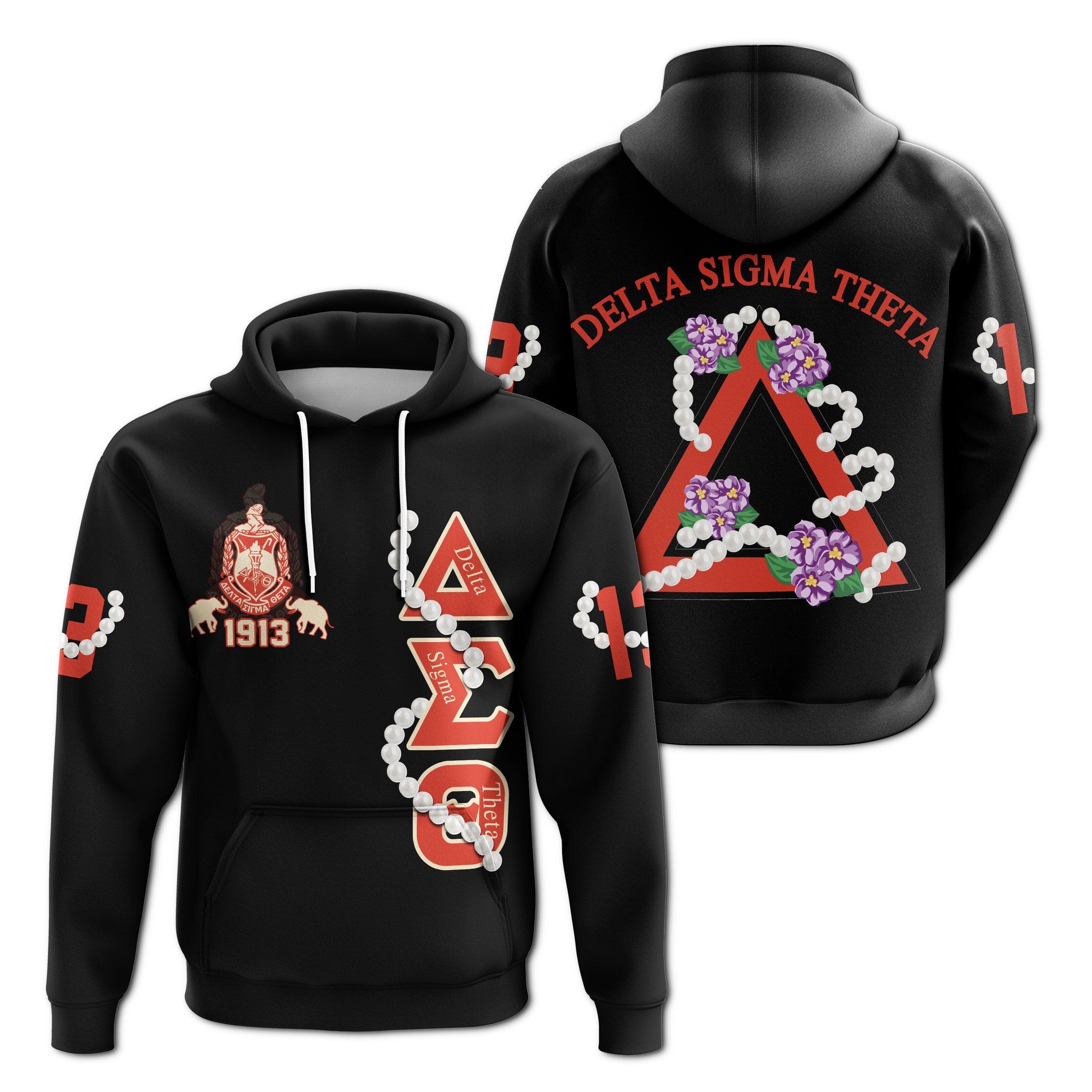 Sorority Hoodie – Delta Sigma Theta Pearl Pullover Hoodie