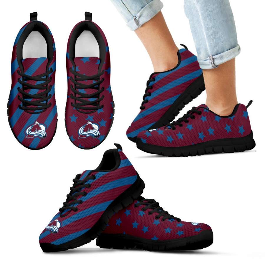 Splendid Star Mix Edge Fabulous Colorado Avalanche Sneakers