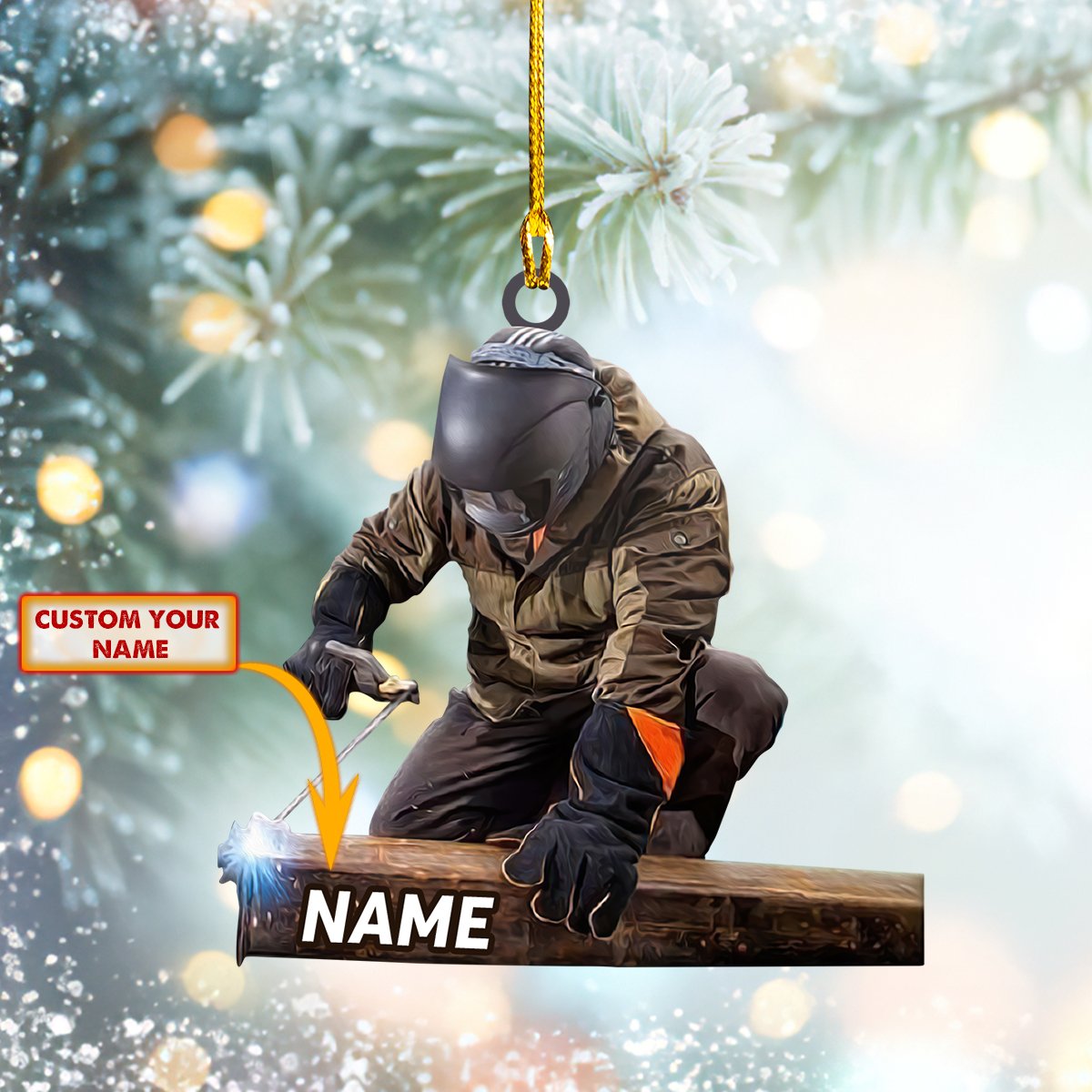 Welder – Custom Shaped Ornament2210