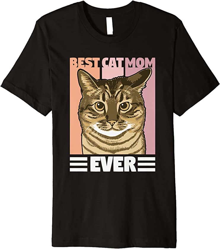 Womens Lovely cat lover love animals funny cat mom Premium T-Shirt