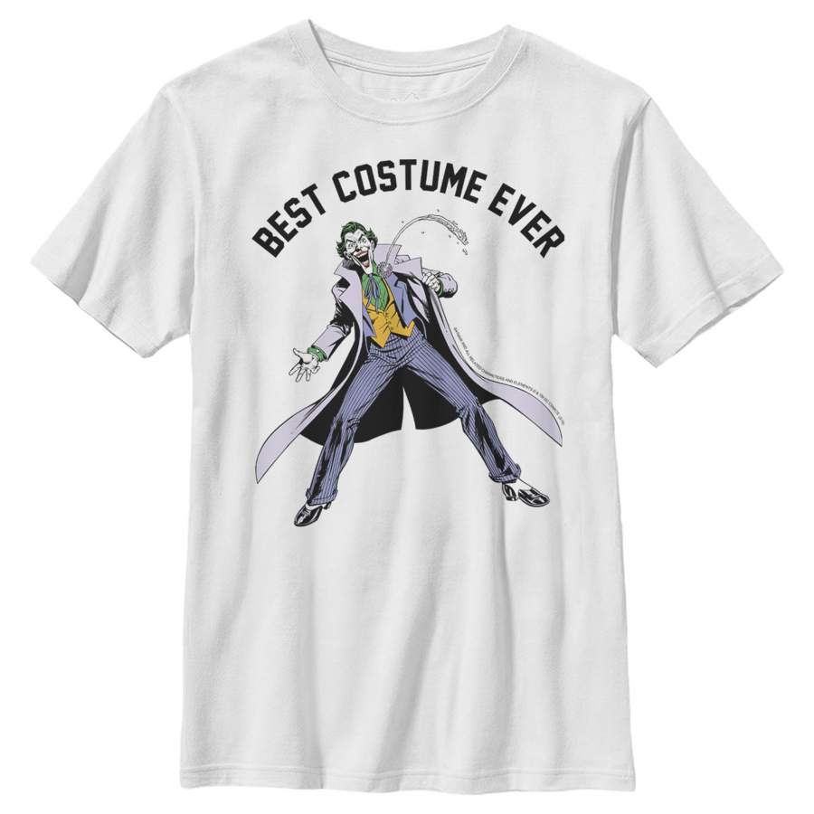 Batman Boy’s Best Joker Costume  T Shirt