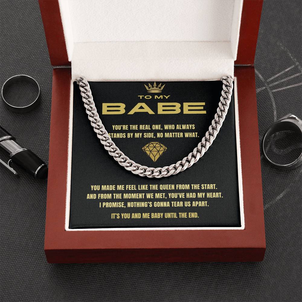 (Almost Sold Out) You And Me Until The End, Cuban Link Chain Necklace For Him