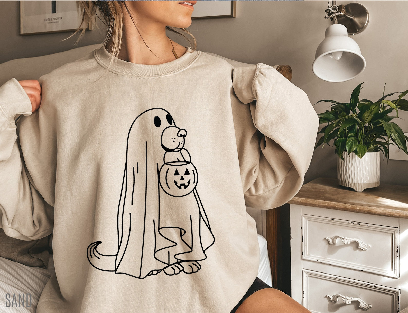 Ghost Dog Sweatshirt 2D Crewneck Sweatshirt All Over Print Sweatshirt For Women Men Sws3839